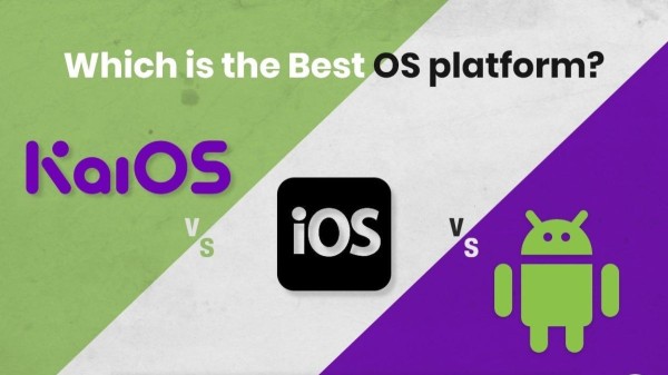 Comparison table between IOS and Android and Kai OS
